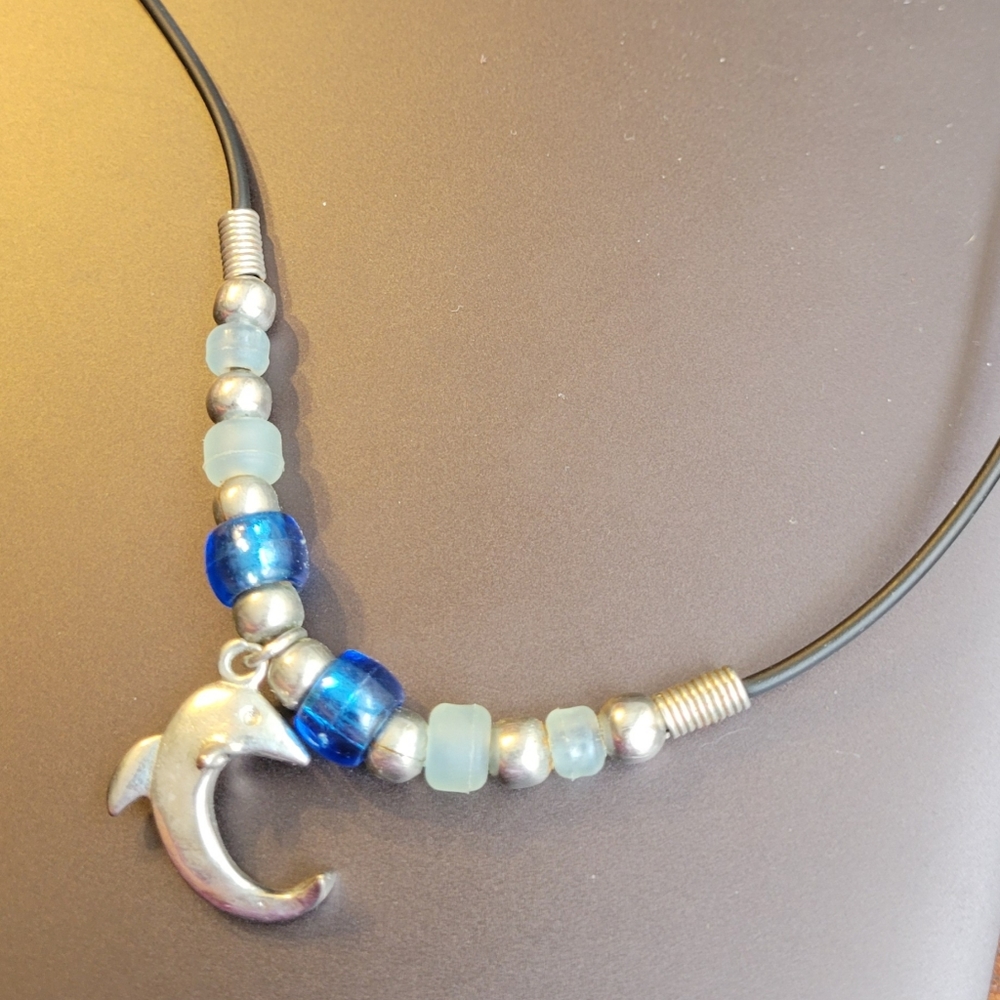 Dolphin charm necklace